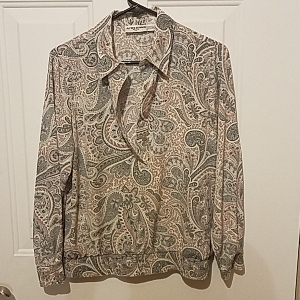 Alfred Dunner petite 10 Paisley pullover top